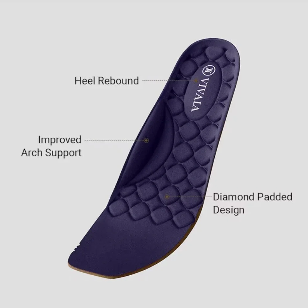 VIVAIA Authentic Square-Toe V-Cut Flats (Margot 2.0) **NEW** Navy EU 39.5 US 8.5 - Picture 6 of 11